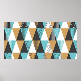 Póster Fondo geométrico. Ilustración vintage abstracta