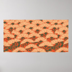 Póster fondo gráfico de patrones