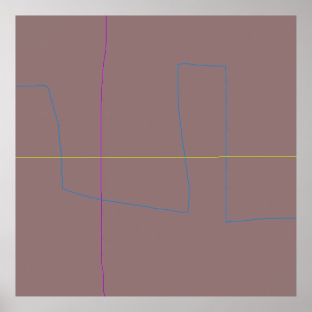 Póster Fondo marrón silenciado (Frente)