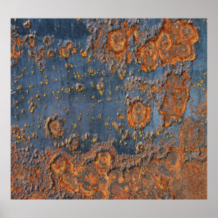 Póster Fondo metalizado oxidado texturizado.