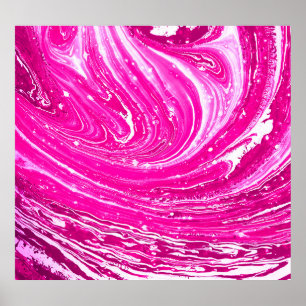 Póster Fondo mixto de pintura rosada.