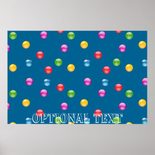 Póster Fondo Multicolor Shiny Polkadot Confetti DIY