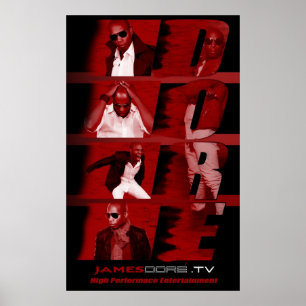 Póster Fondo negro Poster de RED James Dore