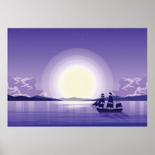 Póster Fondo oceánico