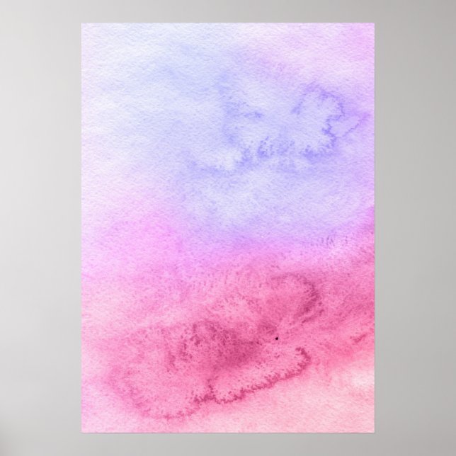 Póster Fondo pintado a mano de acuarela abstracta 11 (Frente)