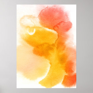 Póster Fondo pintado a mano de acuarela abstracta 13