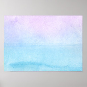 Póster Fondo pintado a mano de acuarela abstracta 18