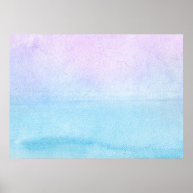 Póster Fondo pintado a mano de acuarela abstracta 18 (Frente)