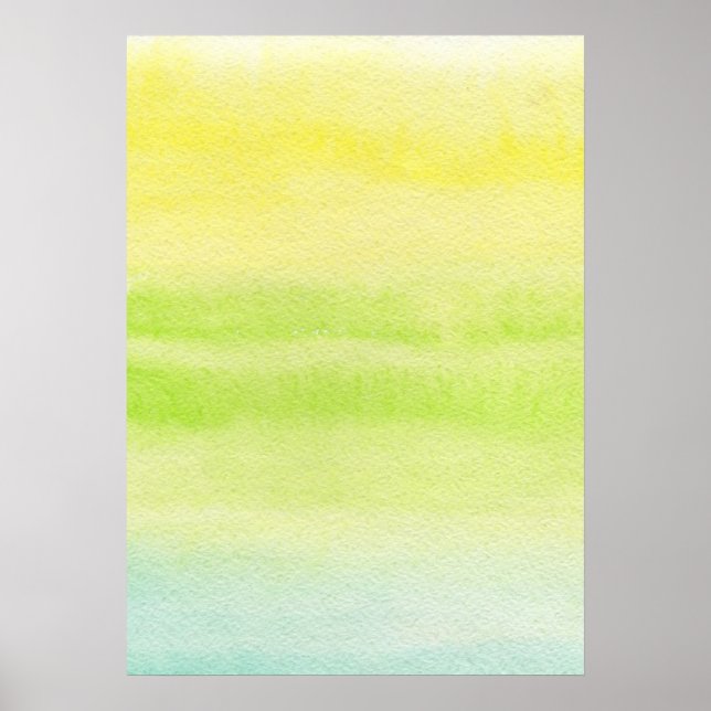 Póster Fondo pintado a mano de acuarela abstracta 2 (Frente)