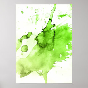 Póster Fondo pintado a mano de acuarela abstracta 3