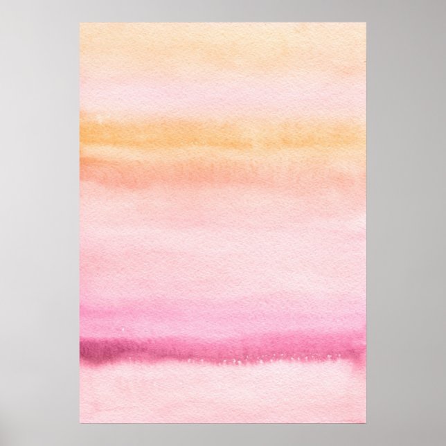 Póster Fondo pintado a mano de acuarela abstracta 4 (Frente)