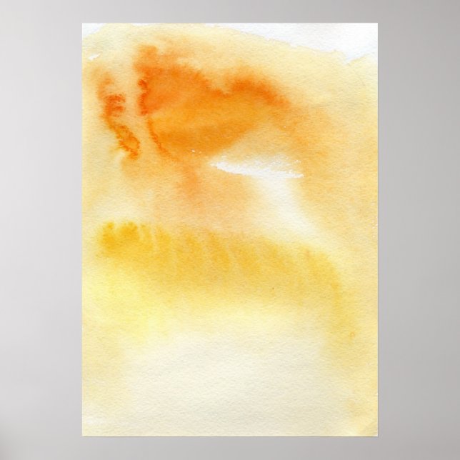Póster Fondo pintado a mano de acuarela abstracta 5 (Frente)