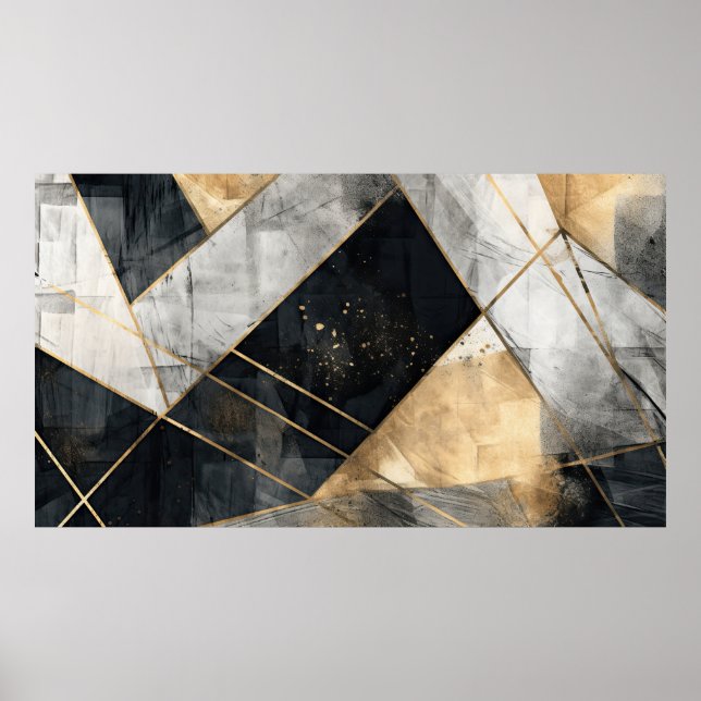 Póster Fondo pintado elegante (Frente)