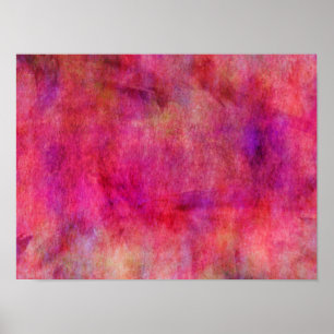 Póster Fondo rosado rojo brillante de la acuarela