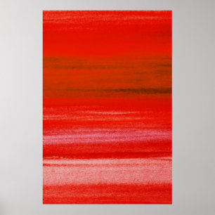 Póster Fondo rosado rojo del extracto de la acuarela de