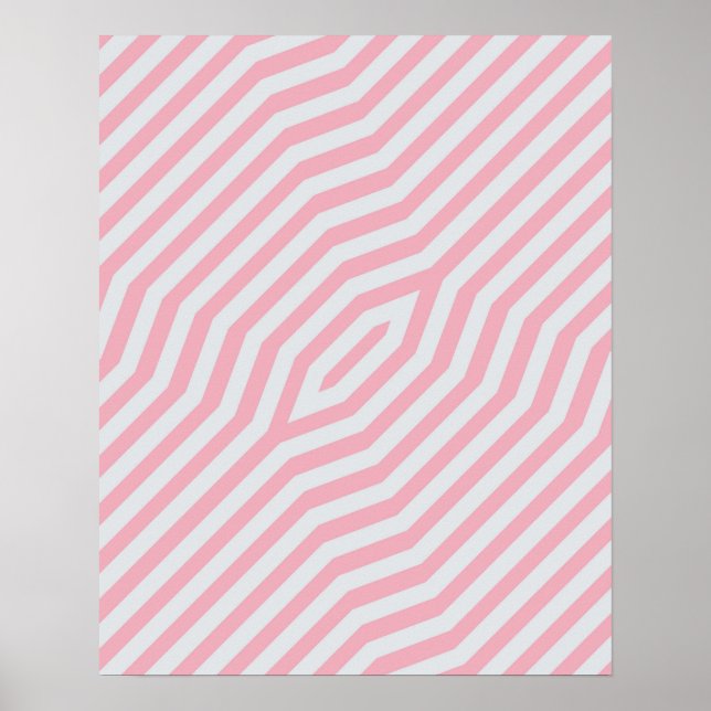 Póster Fondo simétrico de rayas diagonales 13 (Frente)