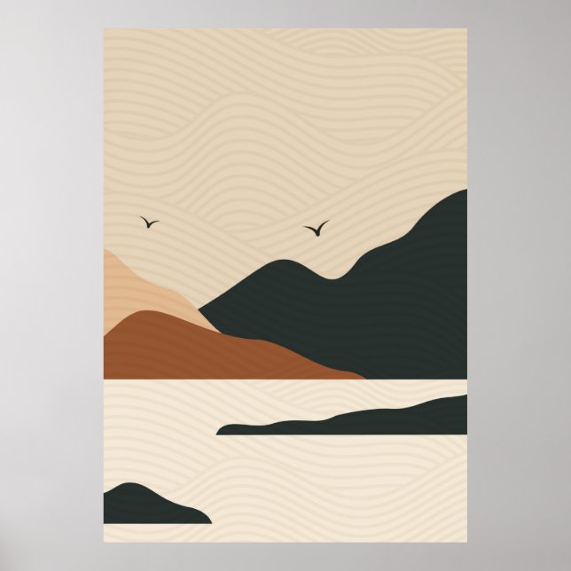 Póster Fondo texturizado moderno (Frente)