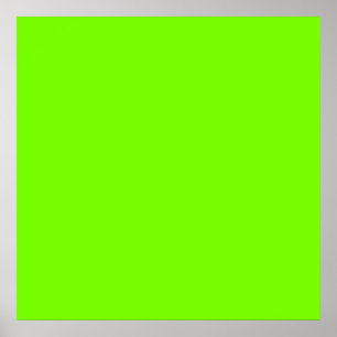 Póster fondo verde fluorescente