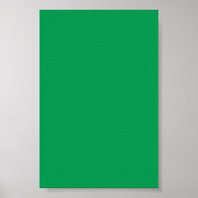 Póster Fondo verde medio sobre un Poster (Frente)