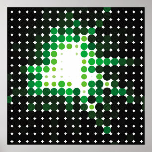 Póster Fondo vintage geométrico colorido. Resumen ha