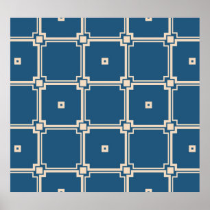 Póster Fondo vintage geométrico y elegante.