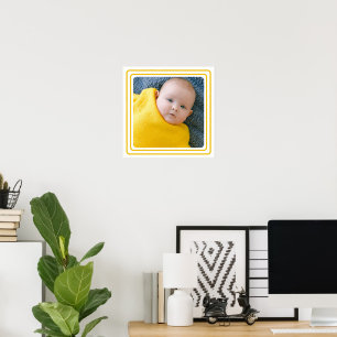 Póster Fondo y Borde de Color Personalizado con Foto