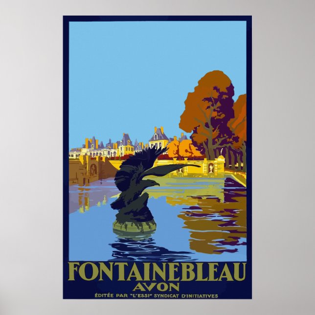 Póster Fontaine Bleu - Francia (Frente)