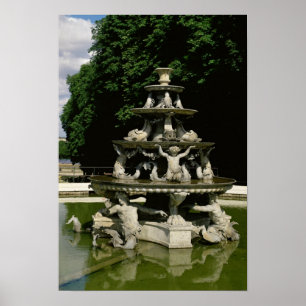 Póster Fontaine de la Pyramide