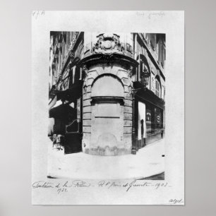 Póster Fontaine de la Reine, ruda Santo-Denis, París