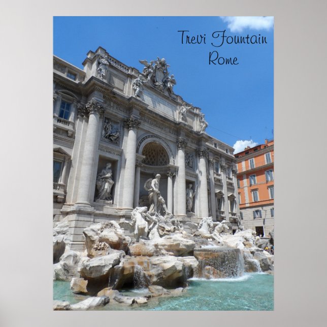 Póster Fontana de Trevi - Roma (Frente)