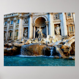 Póster Fontana de Trevi, Roma, Italia