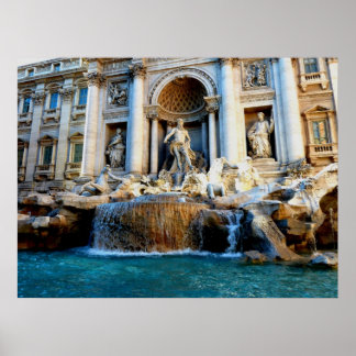 Póster Fontana de Trevi, Roma, Italia