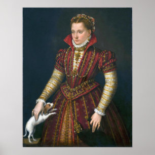 Póster Fontana - Retrato de noble dama