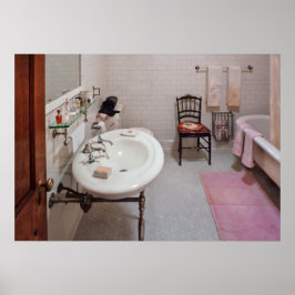 Póster Fontanero - El Baño