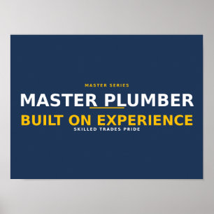 Póster Fontanero Maestro Construido en Experiencia — Ofic