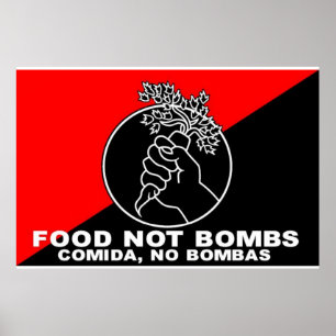 Póster food not bombs poster