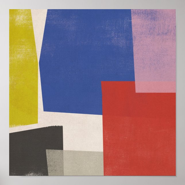 Póster Foolscap - Colorbloqueos modernos (Frente)