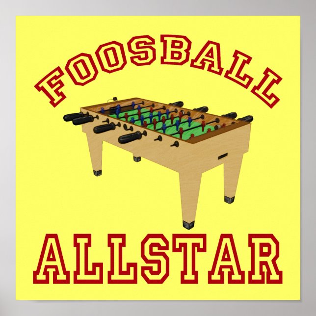 Póster Foosball Allstar (Frente)
