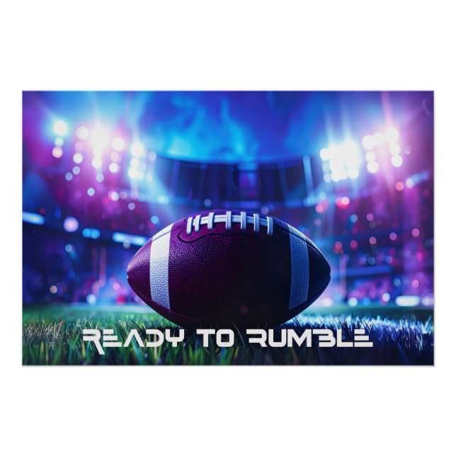 PÓSTER FOOTBALL - AMERICAN FOOTBALL - READY TO RUMBLE (Anverso)