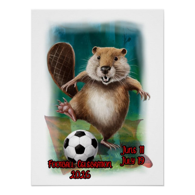 Póster Football Celebration 2026 in Canada on a (Anverso)
