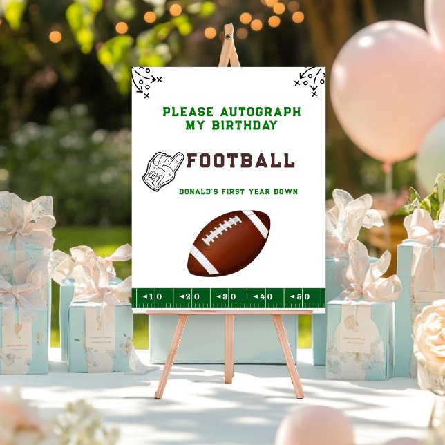 Póster Football First Year Down 1st birthday Photograph (Subido por el creador)