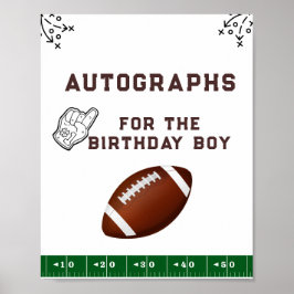 Póster Football First Year Down 1st birthday Photograph