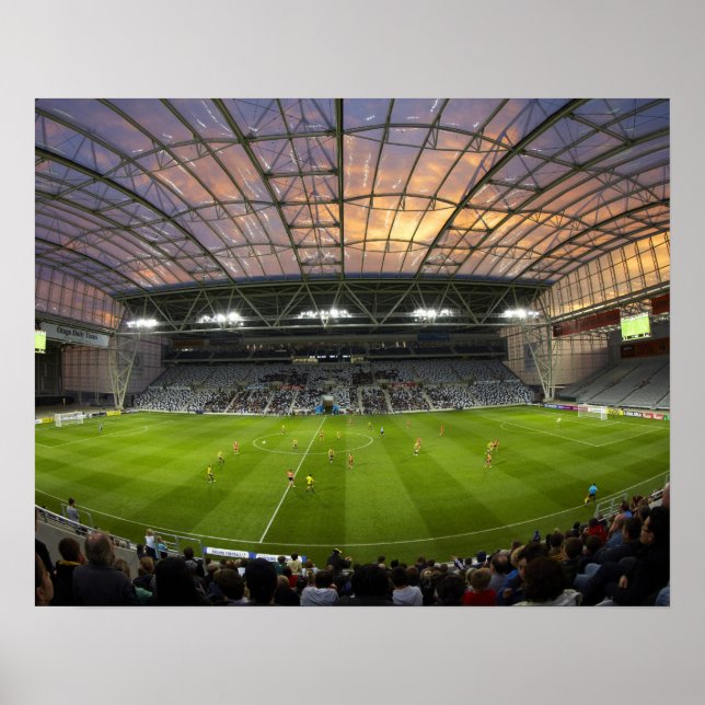 Póster Football game, Forsyth Barr Stadium, Dunedin (Frente)