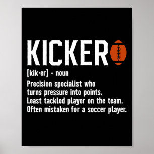 Póster Football Kicker Definition Kicker Football Placeki