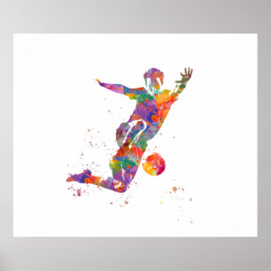 Póster Football player