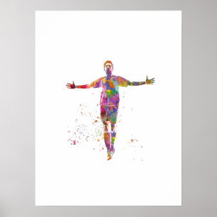 Póster Football player