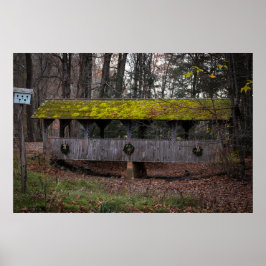 Póster Footbridge in Fall