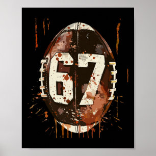 Póster Footbyll 67 Seis Siete Alpha Slang 6 7 Meme Niños