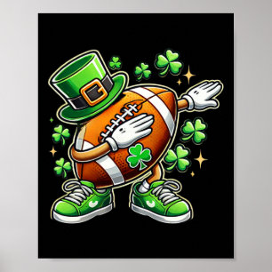 Póster Footbyll St Patricks Day Irish Football 1