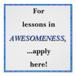 Póster For Lessons in Awesomeness